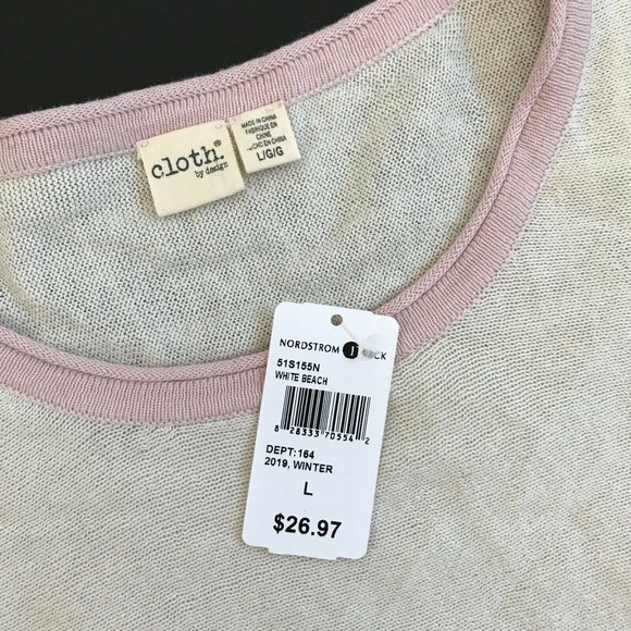 Cloth by Design Oversized Tie Top Large - Picture 3 of 3